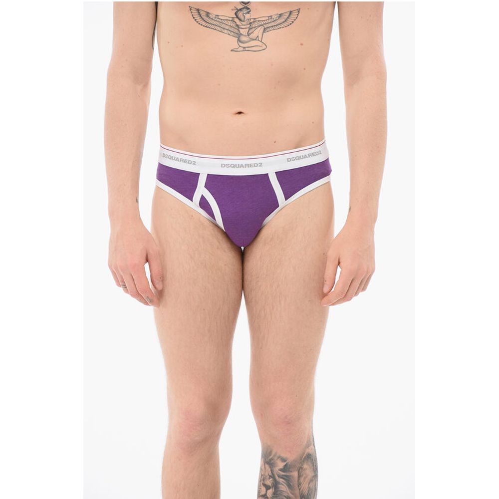 Хлопковые трусы с логотипом на поясе Dsquared2, фиолетовый
Хлопковые трусы с логотипом на поясе Dsquared2, фиолетовый