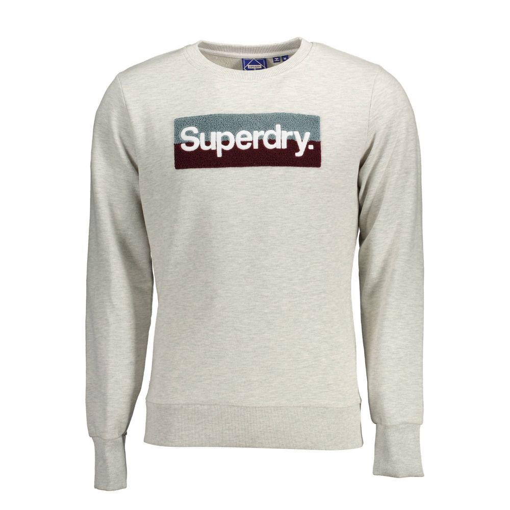 Серый хлопковый свитер Superdry.
Серый хлопковый свитер Superdry.