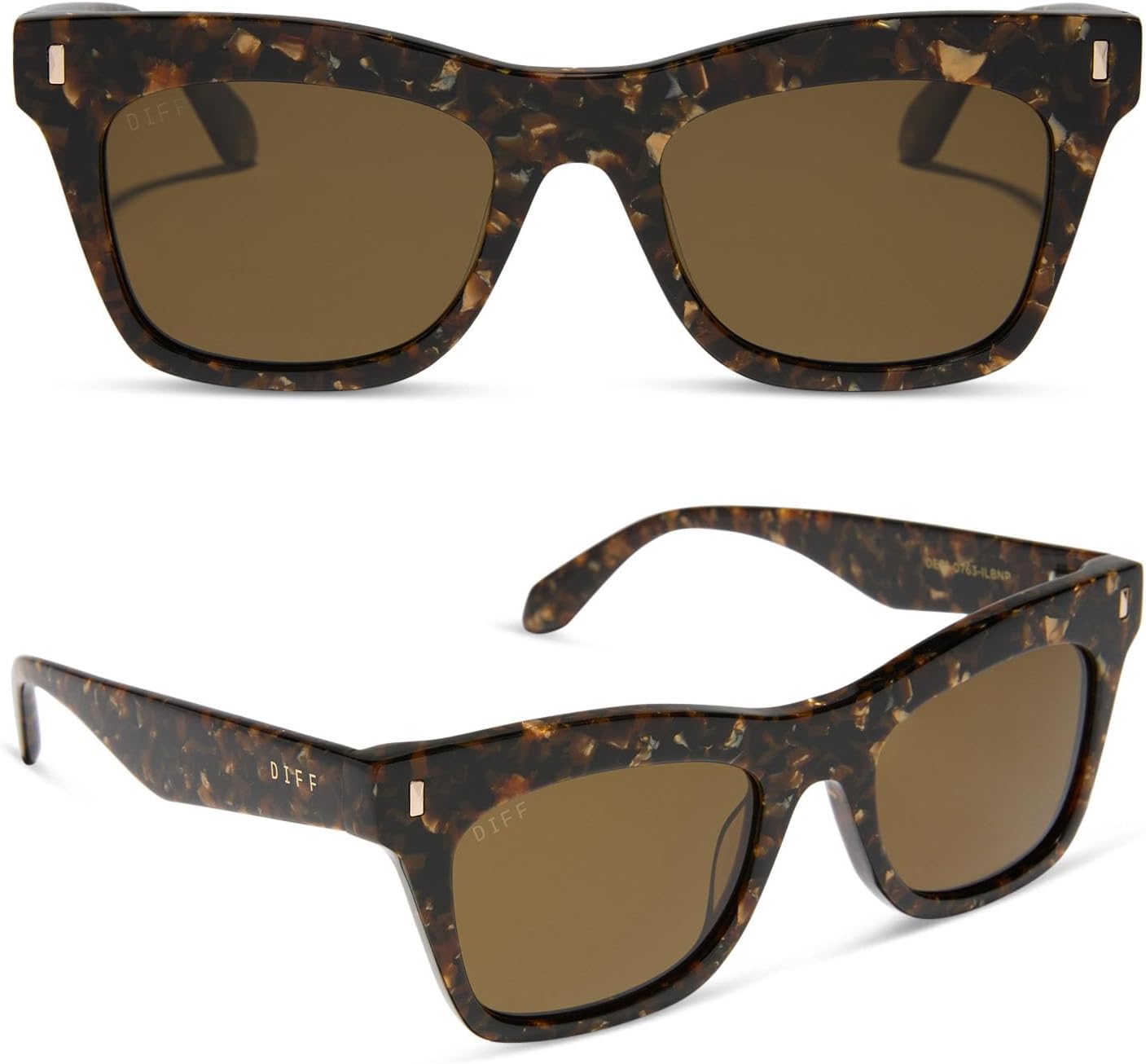 Дизайнерские прямоугольные солнцезащитные очки DIFF Bradley большого размера для женщин и мужчин | Модный и стильный дизайн | 100% защита от УФ-излучения, Glitter Tortoise
Дизайнерские прямоугольные солнцезащитные очки DIFF Bradley большого размера для женщин и мужчин | Модный и стильный дизайн | 100% защита от УФ-излучения, Glitter Tortoise