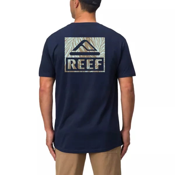 Мужская футболка с изображением ладоней Reef, синий
Мужская футболка с изображением ладоней Reef, синий