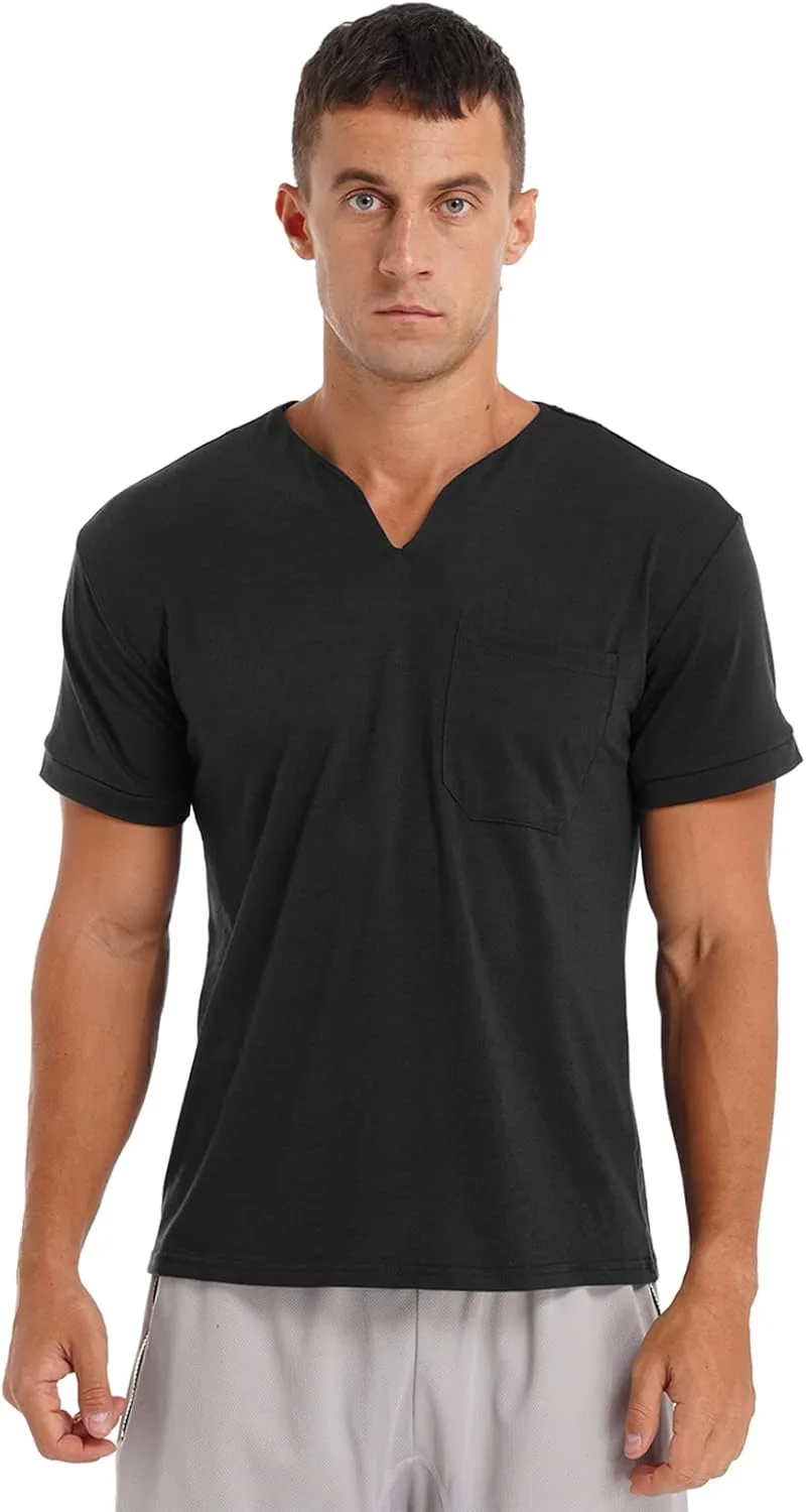 Мужская футболка V-образным вырезом для спорта и фитнеса TTAO
Мужская футболка V-образным вырезом для спорта и фитнеса TTAO