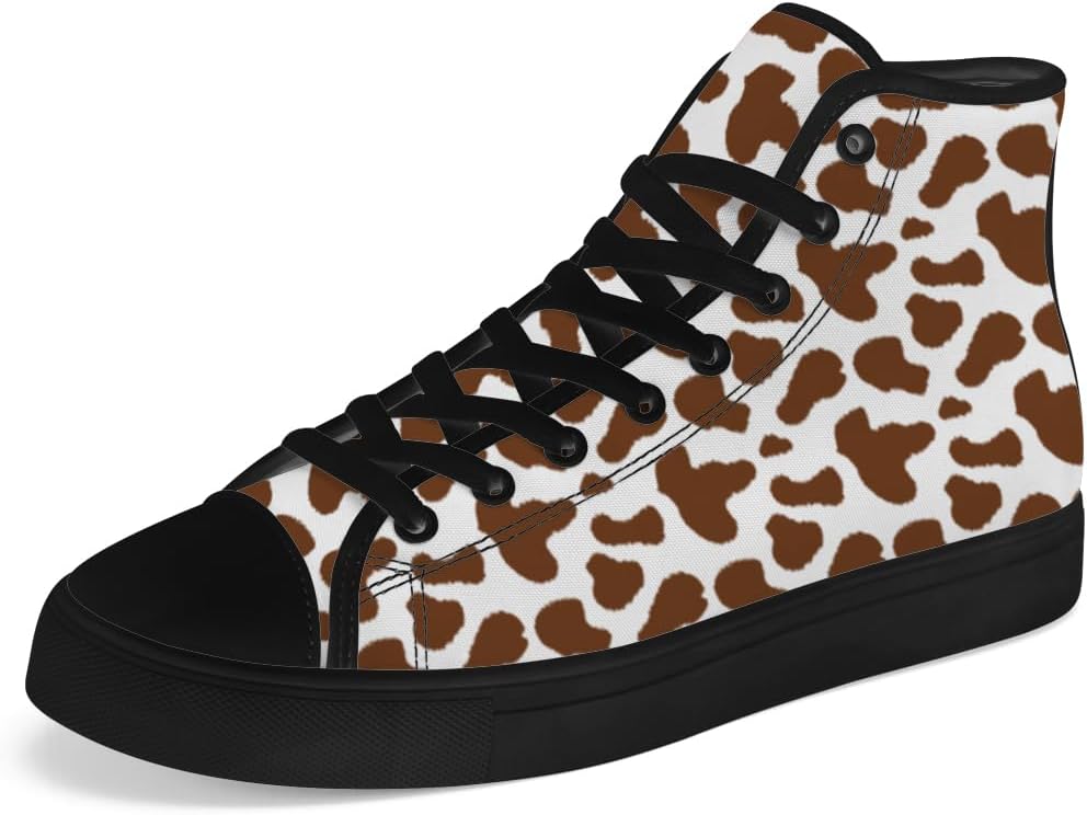 Кеды на высокой подошве chebing с принтом коровы для женщин и мужчин, высокие кроссовки на шнуровке, повседневная обувь, подарки для мужчин и женщин, коричневый
Кеды на высокой подошве chebing с принтом коровы для женщин и мужчин, высокие кроссовки на шнуровке, повседневная обувь, подарки для мужчин и женщин, коричневый