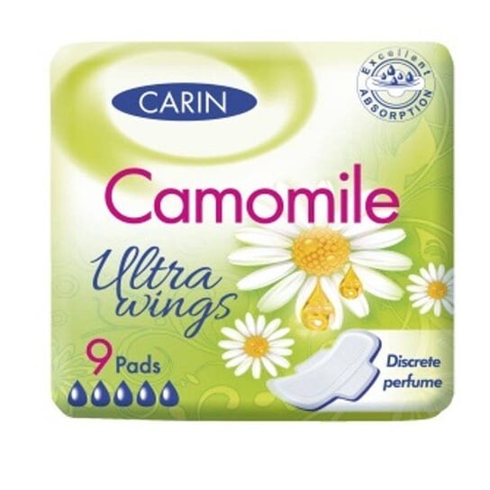 Ромашка ультратонкие гигиенические прокладки с крылышками 9 шт. Carin Ultra Wings
Ромашка ультратонкие гигиенические прокладки с крылышками 9 шт. Carin Ultra Wings