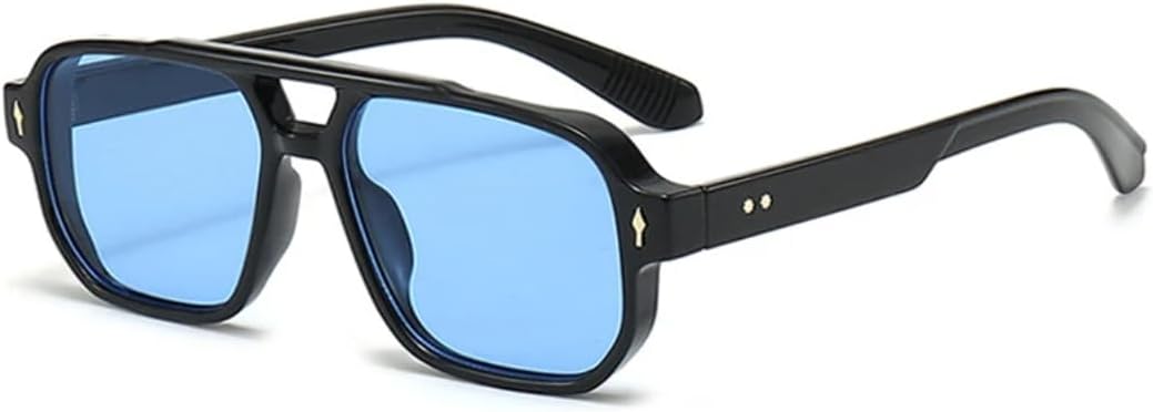 Ретро-солнцезащитные очки с двойной перемычкой для женщин, модные прозрачные линзы с градиентом цвета океана, защита от УФ-излучения UV400, мужские очки с заклепками в стиле панк UUPTTPL, Black Blue
Ретро-солнцезащитные очки с двойной перемычкой для женщин, модные прозрачные линзы с градиентом цвета океана, защита от УФ-излучения UV400, мужские очки с заклепками в стиле панк UUPTTPL, Black Blue