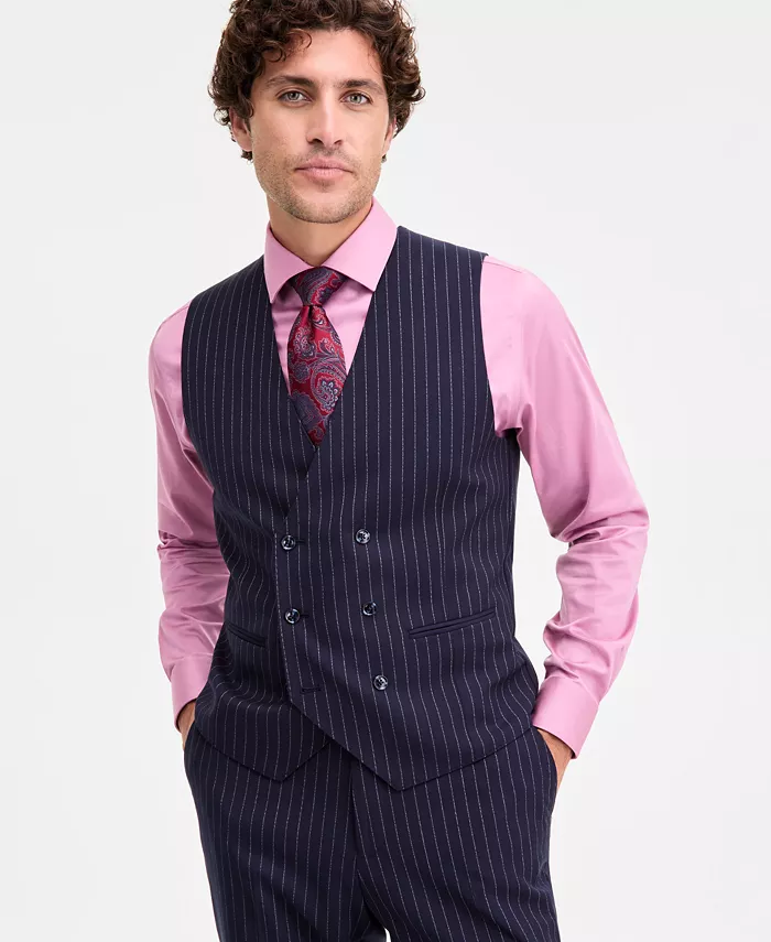 Мужской двубортный жилет классического кроя в тонкую полоску Tayion Collection, синий
Мужской двубортный жилет классического кроя в тонкую полоску Tayion Collection, синий