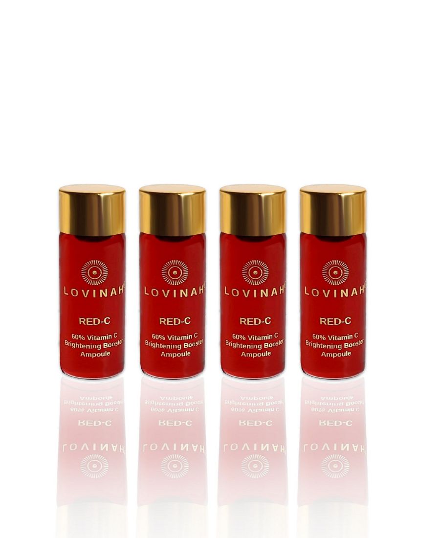 Набор из 4 ампул с 60% витамином С, 20 мл Lovinah Skincare, красный
Набор из 4 ампул с 60% витамином С, 20 мл Lovinah Skincare, красный