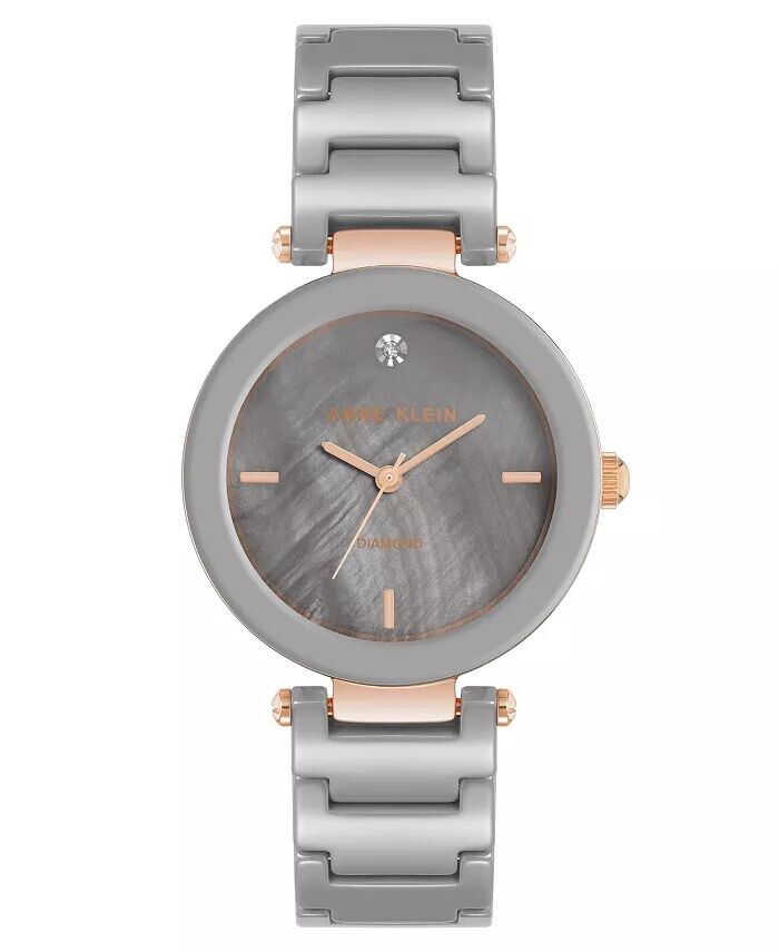 Женские часы-браслет с кварцевыми серо-коричневыми звеньями и тремя стрелками, 33 мм Anne Klein, мультиколор
Женские часы-браслет с кварцевыми серо-коричневыми звеньями и тремя стрелками, 33 мм Anne Klein, мультиколор