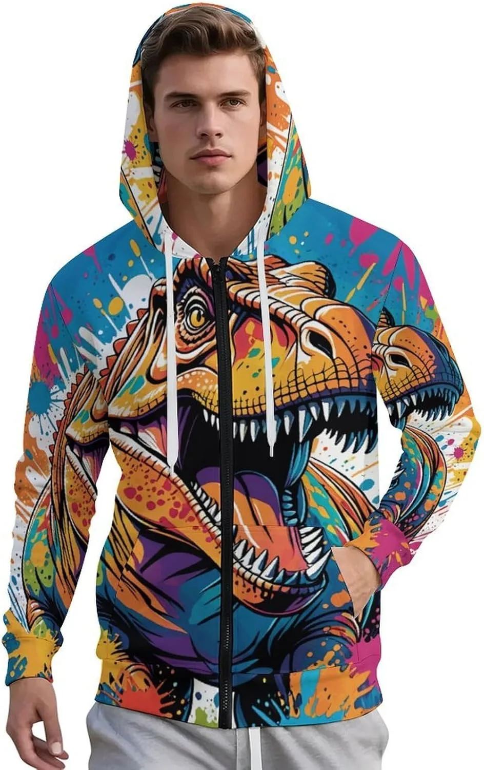 Толстовка Zakqeik с капюшоном и молнией
Толстовка Zakqeik с капюшоном и молнией