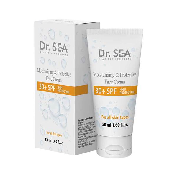 Увлажняющий и защитный крем для лица SPF30+, 50 мл Dr.Sea Basic
Увлажняющий и защитный крем для лица SPF30+, 50 мл Dr.Sea Basic