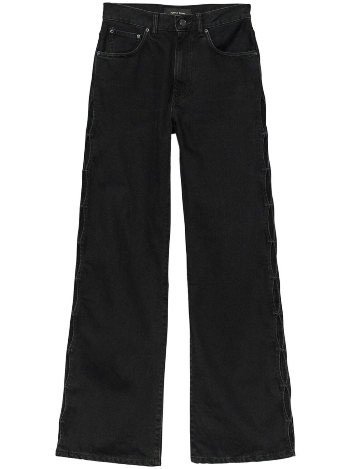 Широкие джинсы с завышенной талией Purple Brand, черный
Широкие джинсы с завышенной талией Purple Brand, черный
