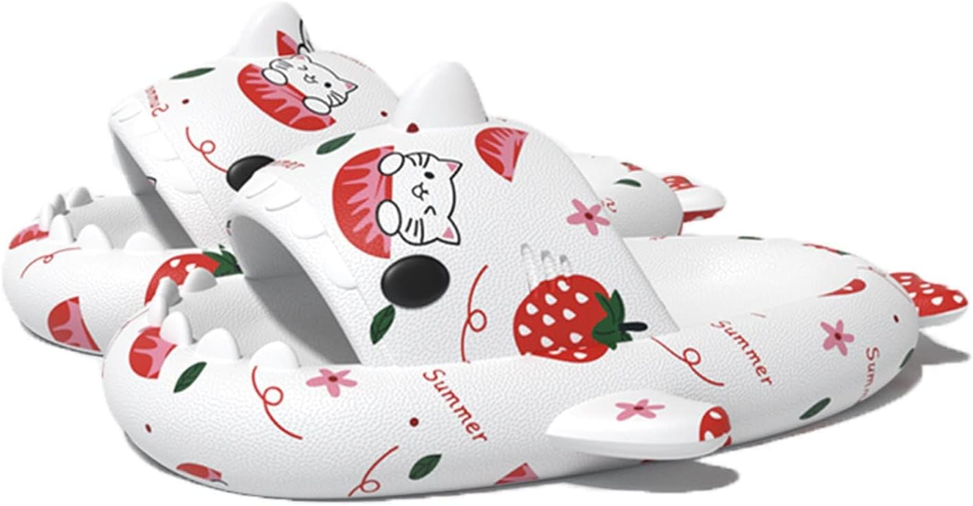 Оригинальные сланцы Zureto Shark, унисекс с изображением акулы, новые домашние тапочки Cloud Shark для спа, сандалии, Strawberry Cat
Оригинальные сланцы Zureto Shark, унисекс с изображением акулы, новые домашние тапочки Cloud Shark для спа, сандалии, Strawberry Cat