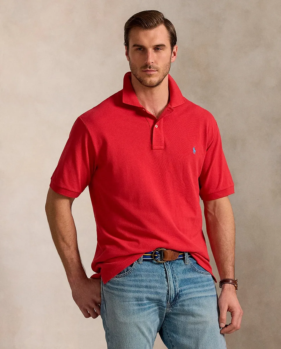 Мужская рубашка поло из хлопка пике Regular fit plus sizes Polo Ralph Lauren, гранатовый
Мужская рубашка поло из хлопка пике Regular fit plus sizes Polo Ralph Lauren, гранатовый