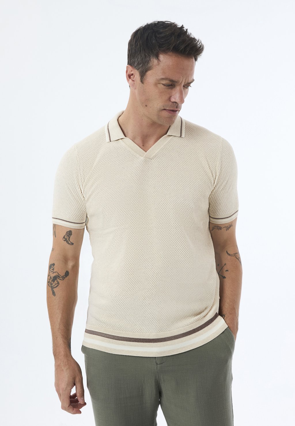 Рубашка поло SHORT SLEEVE Felix Hardy, бежевый 
Рубашка поло SHORT SLEEVE Felix Hardy, бежевый