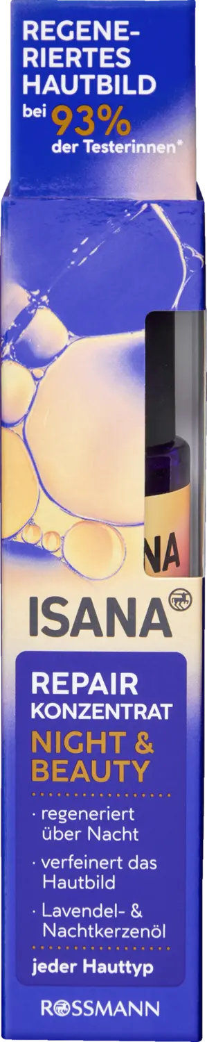 Сыворотка для лица ISANA Night & Beauty Repair Konzentrat
Сыворотка для лица ISANA Night & Beauty Repair Konzentrat