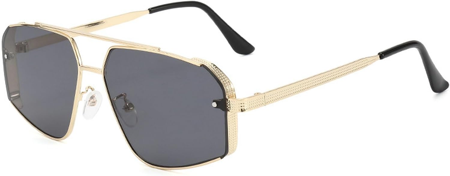 Модные солнцезащитные очки-пилот 2025 года для женщин и мужчин, в стиле ретро, роскошные, с металлической двойной перемычкой, солнцезащитные очки с защитой от УФ-излучения UV400 mincl, Gold Gray
Модные солнцезащитные очки-пилот 2025 года для женщин и мужчин, в стиле ретро, роскошные, с металлической двойной перемычкой, солнцезащитные очки с защитой от УФ-излучения UV400 mincl, Gold Gray