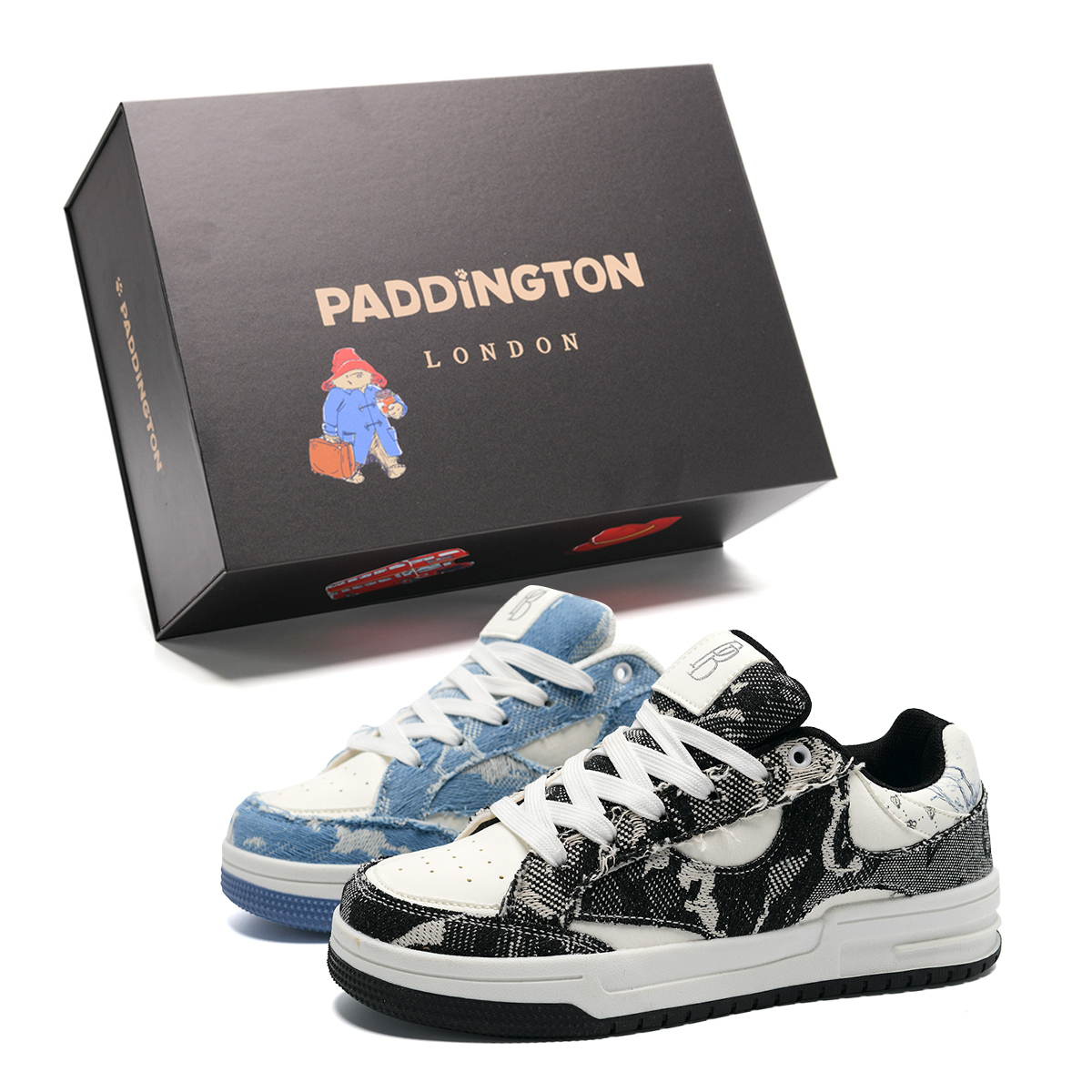 Paddington Bears Износостойкие и легкие низкие скейтерские кроссовки унисекс - черно-синие непарные (улучшенный дизайн), цвет Black Blue Mismatched (Pattern-Upgraded)
Paddington Bears Износостойкие и легкие низкие скейтерские кроссовки унисекс - черно-синие непарные (улучшенный дизайн), цвет Black Blue Mismatched (Pattern-Upgraded)