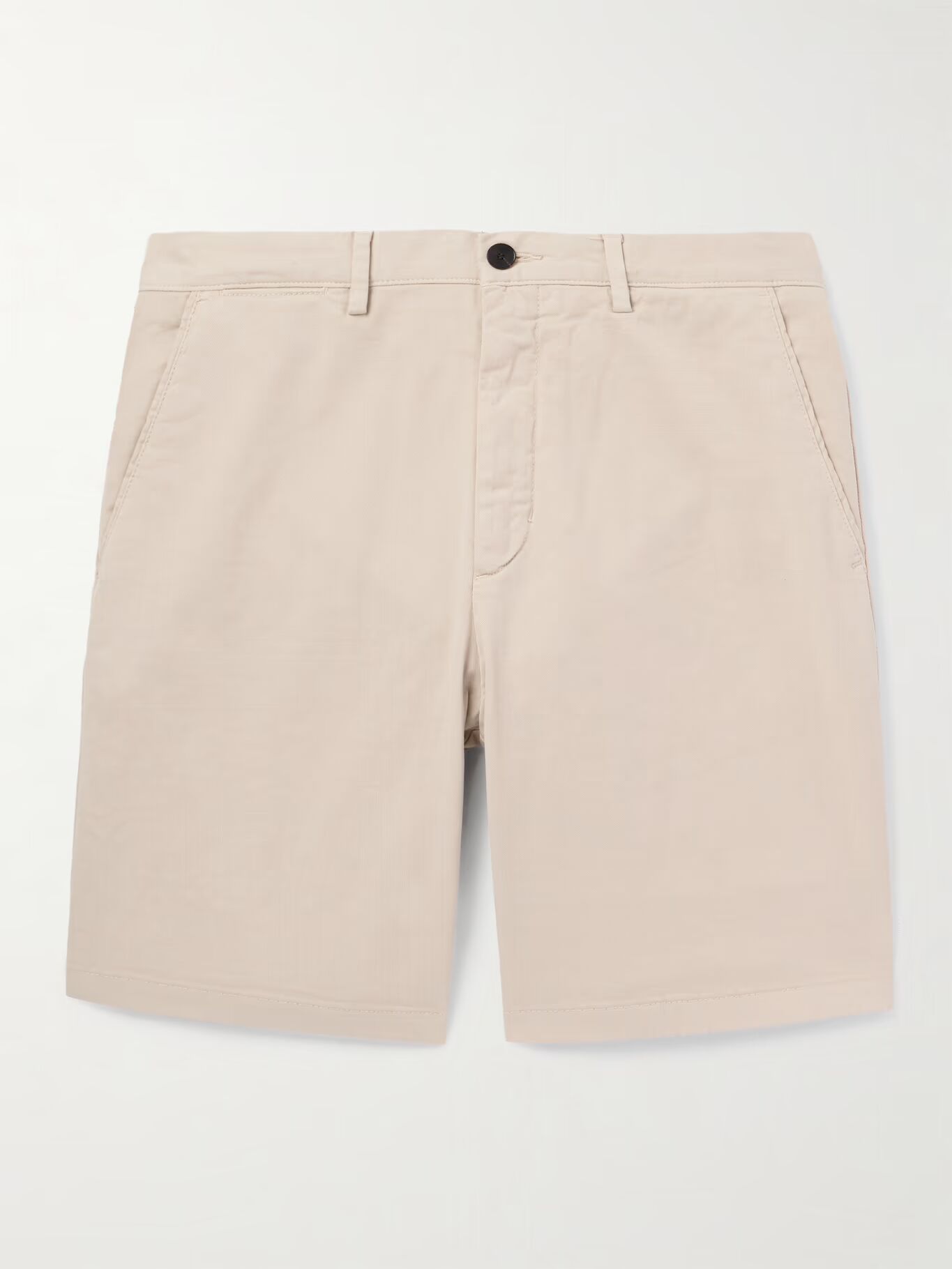 Шорты-бермуды прямого покроя из хлопчатобумажной смесовой саржи, окрашенные в готовом виде MR P., бежевый
Шорты-бермуды прямого покроя из хлопчатобумажной смесовой саржи, окрашенные в готовом виде MR P., бежевый