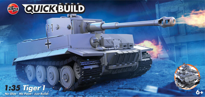 Airfix, Quickbuild, Пластиковая модель, Тигр I, 1/35
Airfix, Quickbuild, Пластиковая модель, Тигр I, 1/35