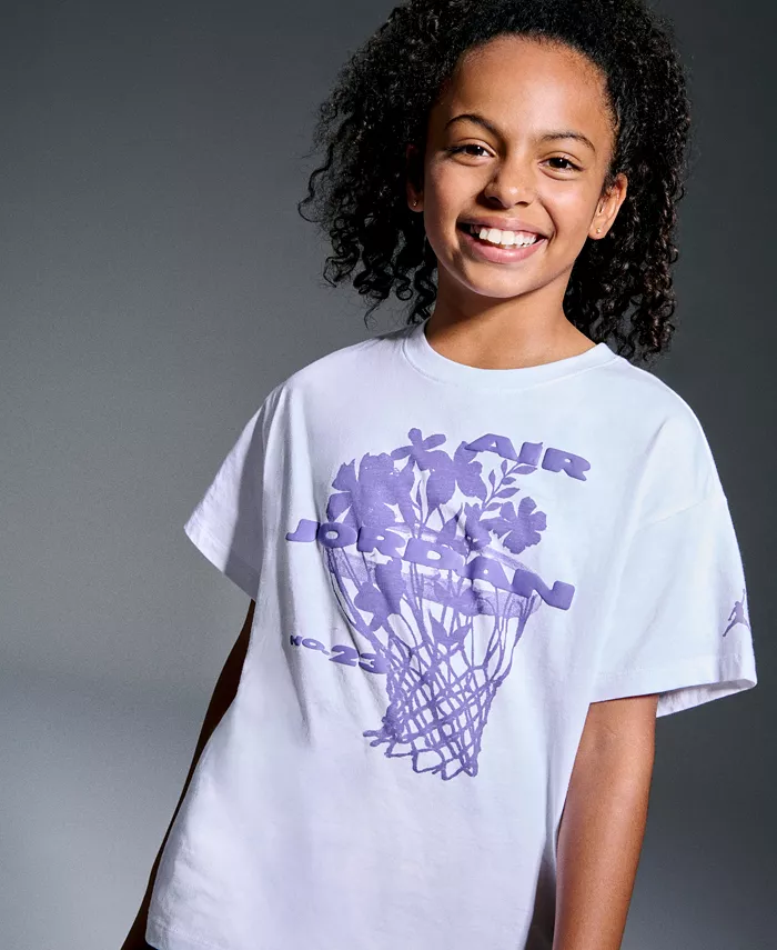 Футболка с коротким рукавом Big Girls 23 Flowers Jordan, белый
Футболка с коротким рукавом Big Girls 23 Flowers Jordan, белый