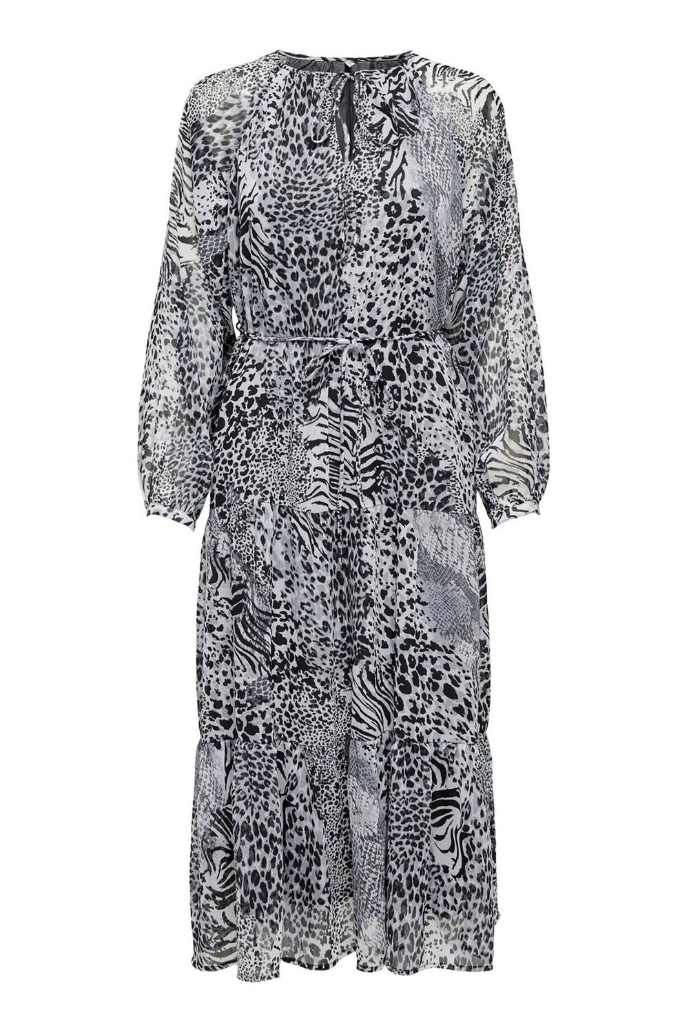 Платье миди с анималистичным принтом Only, серый
Платье миди с анималистичным принтом Only, серый
