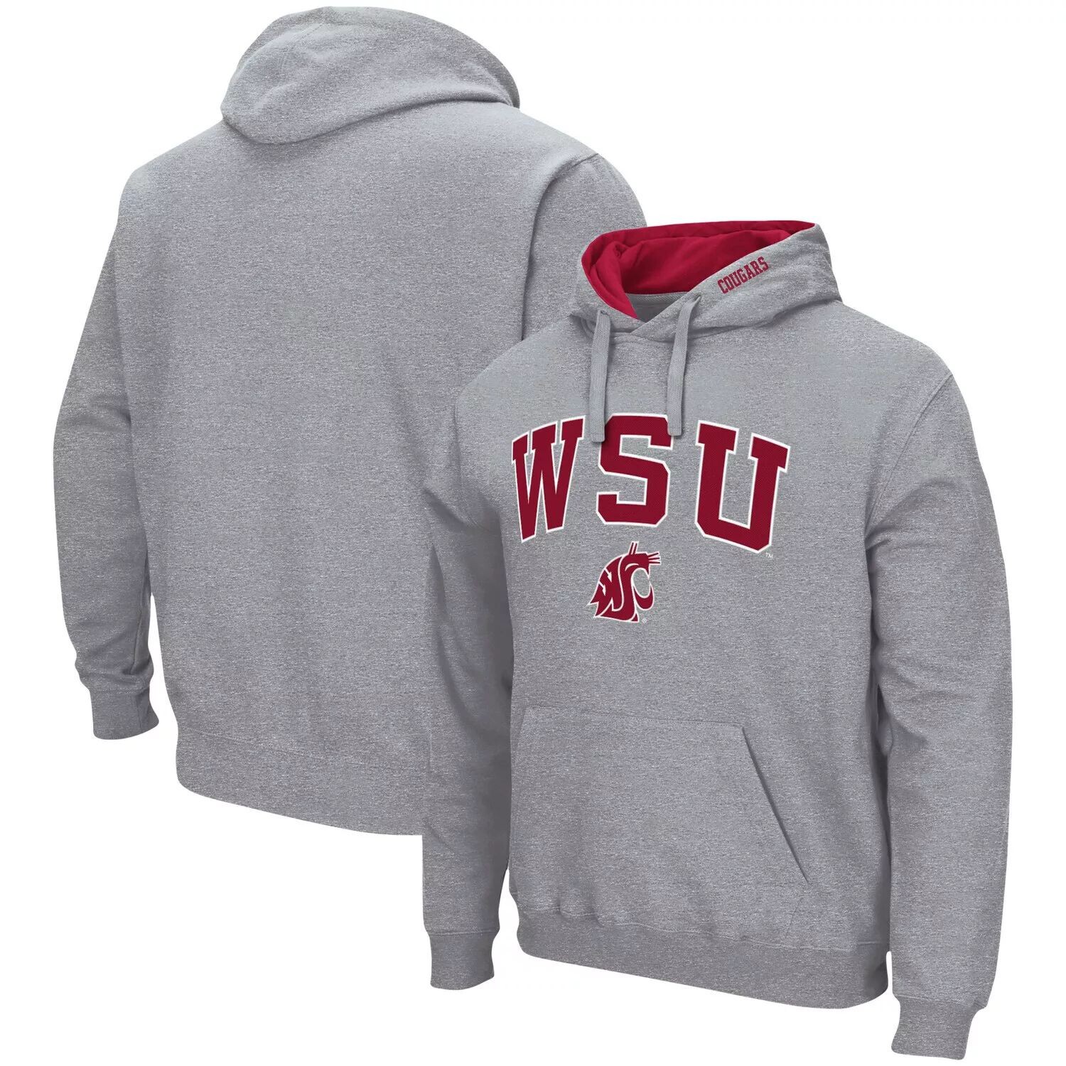 Мужской серый пуловер с капюшоном Washington State Cougars Arch & Logo 3.0 с принтом меланжевого цвета Colosseum
Мужской серый пуловер с капюшоном Washington State Cougars Arch & Logo 3.0 с принтом меланжевого цвета Colosseum