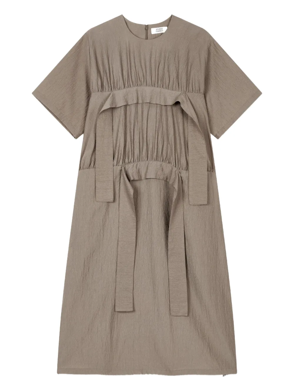 Платье мини с короткими рукавами и оборками STUDIO TOMBOY, коричневый
Платье мини с короткими рукавами и оборками STUDIO TOMBOY, коричневый