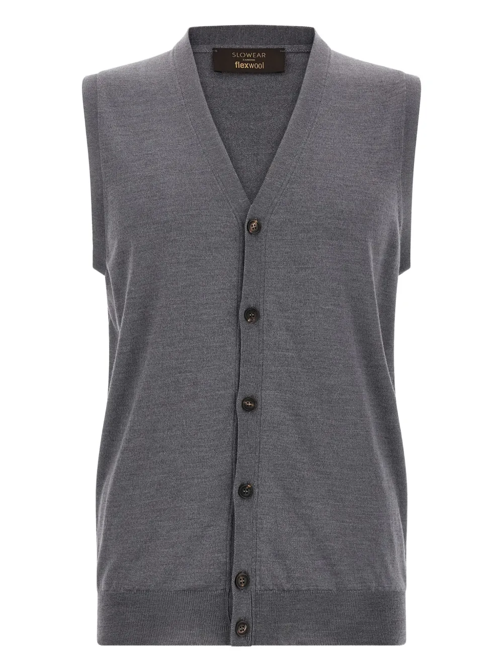 Жилет с V-образным вырезом Zanone, серый
Жилет с V-образным вырезом Zanone, серый