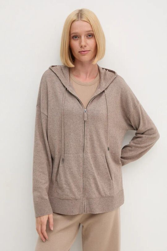 Шерстяной кардиган United Colors of Benetton, коричневый 
Шерстяной кардиган United Colors of Benetton, коричневый