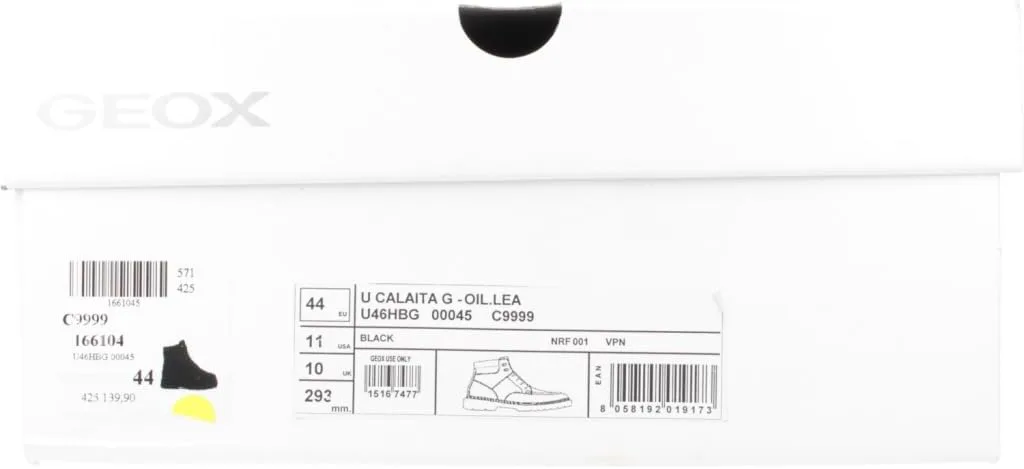Ботинки Geox Mens U Calaita G, черный
Ботинки Geox Mens U Calaita G, черный