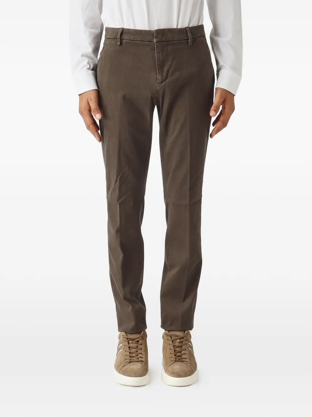 Хлопковые брюки Dondup, коричневый
Хлопковые брюки Dondup, коричневый