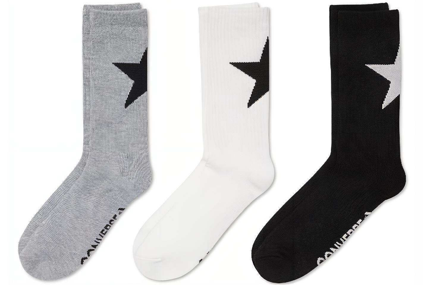 Набор из 3 пар носков унисекс Converse, 1 set 3 pack (серый+белый+черный)
Набор из 3 пар носков унисекс Converse, 1 set 3 pack (серый+белый+черный)
