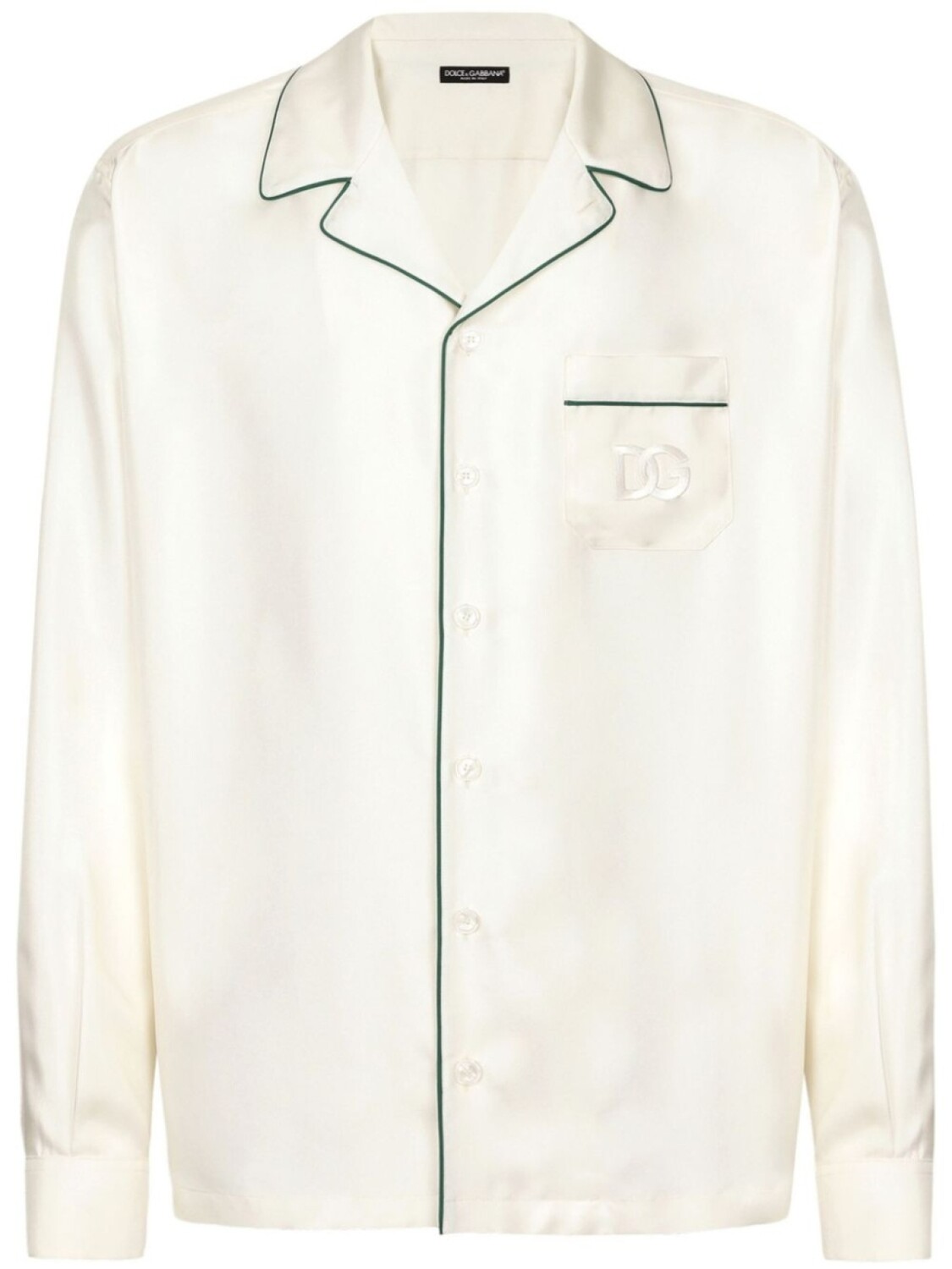 Dolce & Gabbana шелковая рубашка с вышитым логотипом, белый
Dolce & Gabbana шелковая рубашка с вышитым логотипом, белый