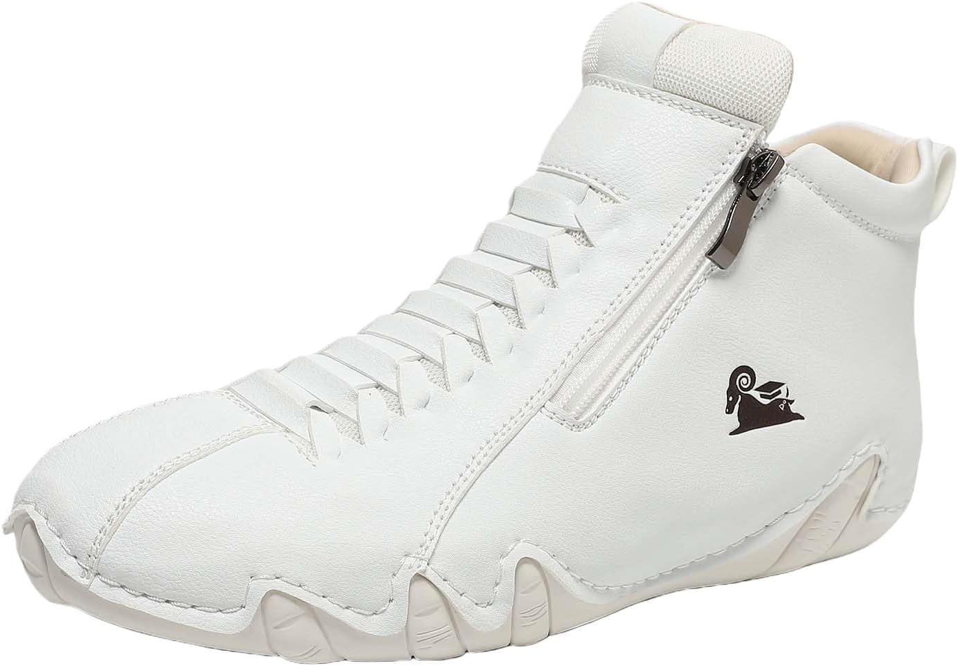 Женские и мужские повседневные модные кожаные кроссовки, противоскользящие, для вождения и ходьбы, высокие ботинки чукка, из натуральной кожи, без шнурков, легкие спортивные туфли, обувь для ходьбы и вождения, походов и кемпинга Toumov, белый
Женские и мужские повседневные модные кожаные кроссовки, противоскользящие, для вождения и ходьбы, высокие ботинки чукка, из натуральной кожи, без шнурков, легкие спортивные туфли, обувь для ходьбы и вождения, походов и кемпинга Toumov, белый