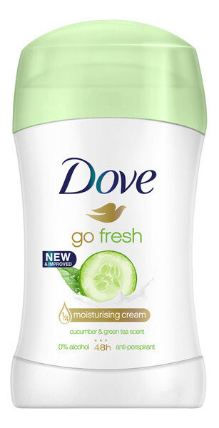 Dove, Go Fresh Cucumber, антиперспирант, 40 мл
Dove, Go Fresh Cucumber, антиперспирант, 40 мл