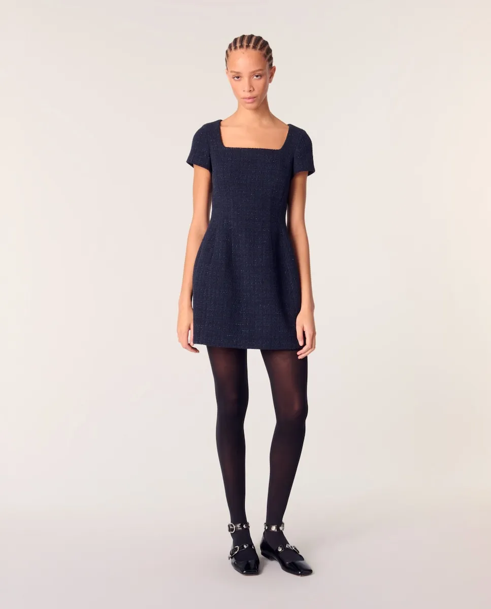 Короткое твидовое платье Maje, тёмно-синий
Короткое твидовое платье Maje, тёмно-синий