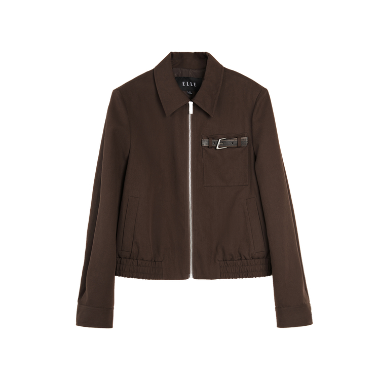 ELLE Куртка Women's Dark Brown Lapel Moderate Workwear
ELLE Куртка Women's Dark Brown Lapel Moderate Workwear