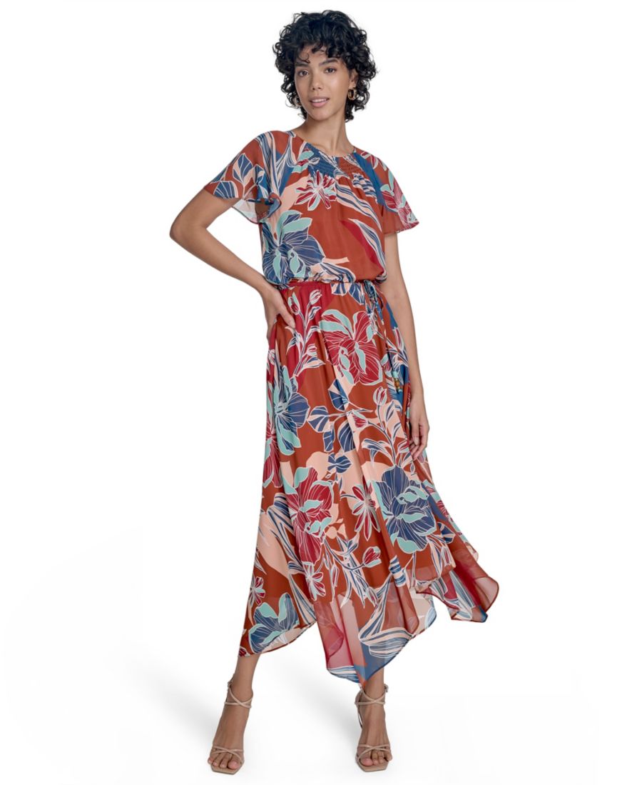 Женское платье с короткими рукавами, приталенного силуэта и расклешенной юбки Jessica Howard, Brown Multi
Женское платье с короткими рукавами, приталенного силуэта и расклешенной юбки Jessica Howard, Brown Multi