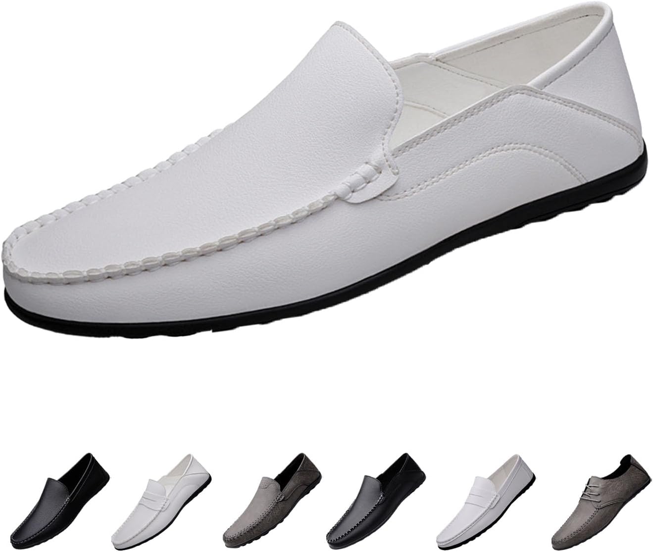 Мужские слипоны для вождения, легкие с комфортом на весь день, нескользящая мягкая подошва, повседневные деловые оксфорды, лодочные туфли Moyowei, белый
Мужские слипоны для вождения, легкие с комфортом на весь день, нескользящая мягкая подошва, повседневные деловые оксфорды, лодочные туфли Moyowei, белый