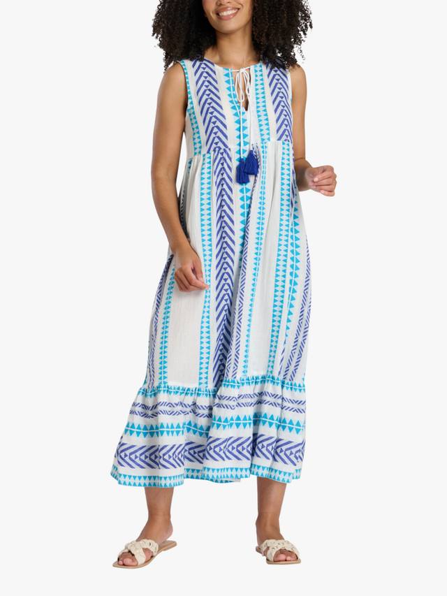 Жаккардовое платье миди без рукавов South Beach, синий
Жаккардовое платье миди без рукавов South Beach, синий