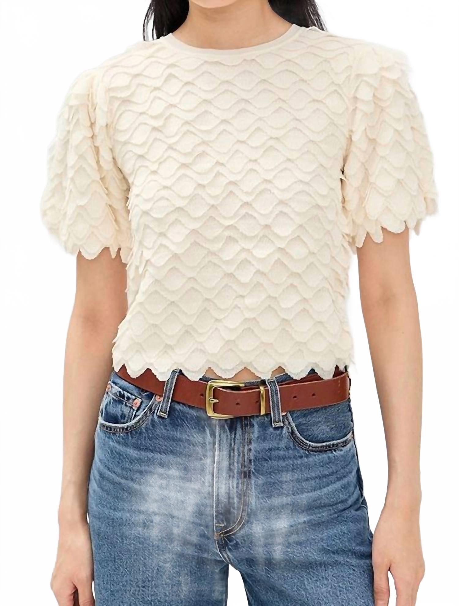 Топ Ophelia с короткими рукавами в белоснежном цвете Ulla Johnson
Топ Ophelia с короткими рукавами в белоснежном цвете Ulla Johnson