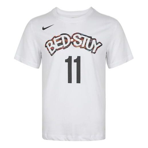 Футболка dri-fit nba 19-20 brooklyn nets 11 irving tee white Nike, белый 
Футболка dri-fit nba 19-20 brooklyn nets 11 irving tee white Nike, белый