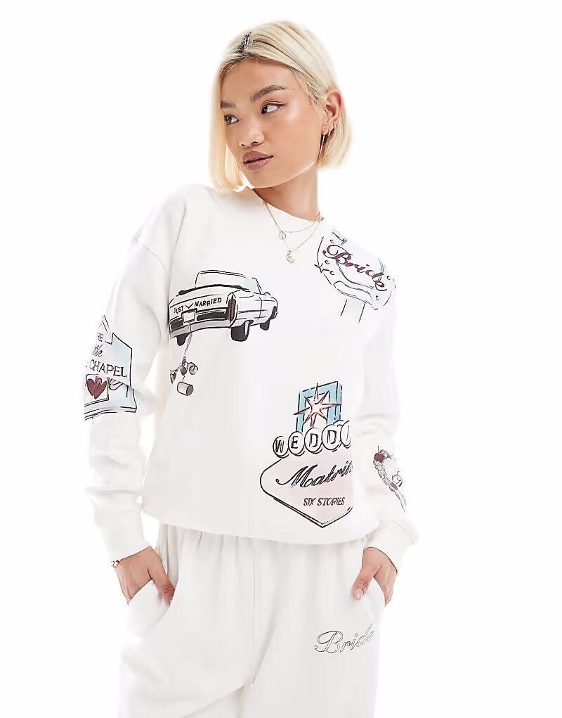 Толстовка Six Stories Bridal Vegas цвета слоновой кости
Толстовка Six Stories Bridal Vegas цвета слоновой кости