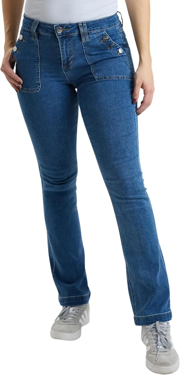 Royalty For Me Women's High Rise Sailor Bootcut, Wp197650
Royalty For Me Women's High Rise Sailor Bootcut, Wp197650