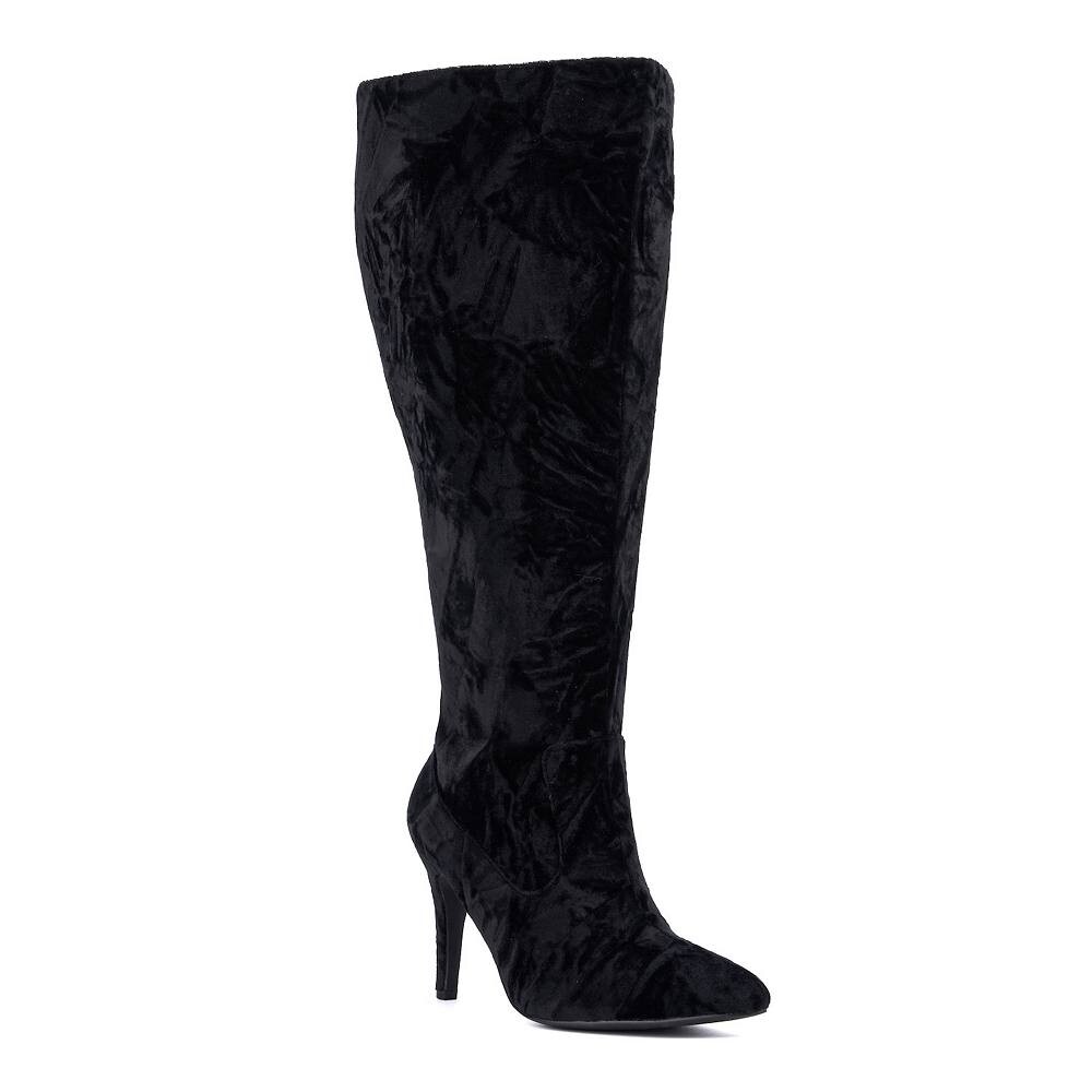 Мода на фигуру: женские сапоги до колена широкой ширины Lisette Fashion to Figure, цвет Black Velvet
Мода на фигуру: женские сапоги до колена широкой ширины Lisette Fashion to Figure, цвет Black Velvet