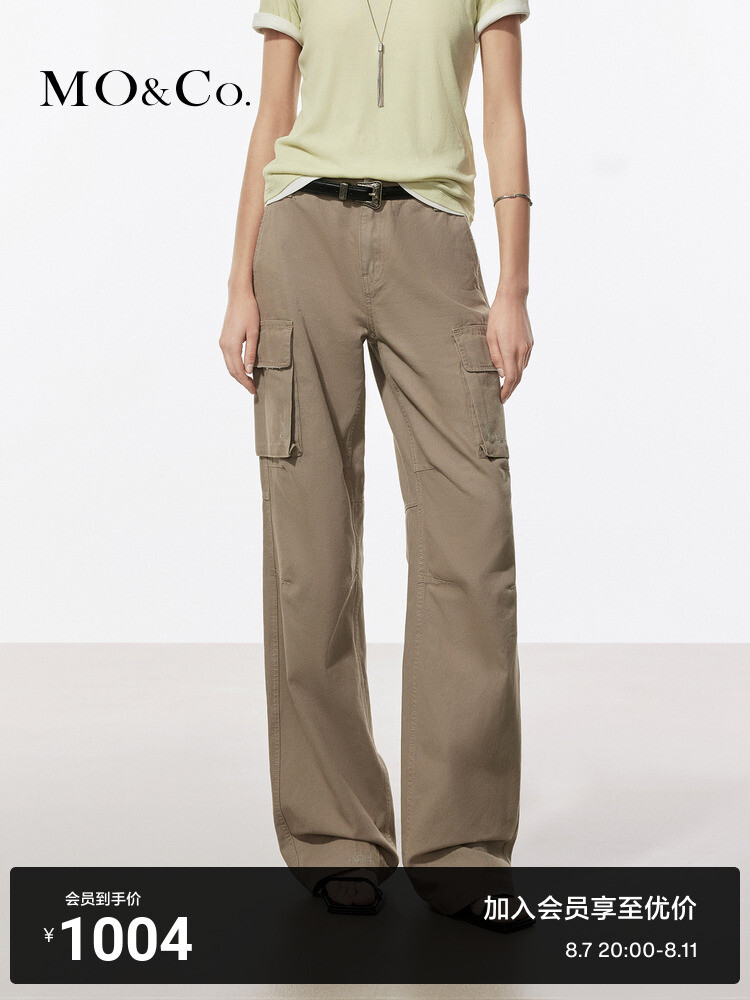 Прямые брюки Moco с карманами, оливково-зеленый
Прямые брюки Moco с карманами, оливково-зеленый