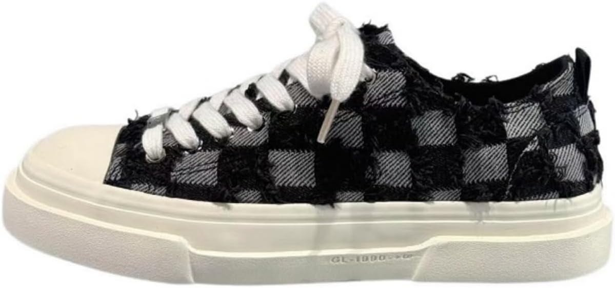 Мужские модные низкие кеды на платформе из холста - на шнуровке, удобные и нескользящие, идеально подходят для тренировок, спорта, скейтбординга, тенниса, прогулок и вождения Khwfjas, черный
Мужские модные низкие кеды на платформе из холста - на шнуровке, удобные и нескользящие, идеально подходят для тренировок, спорта, скейтбординга, тенниса, прогулок и вождения Khwfjas, черный