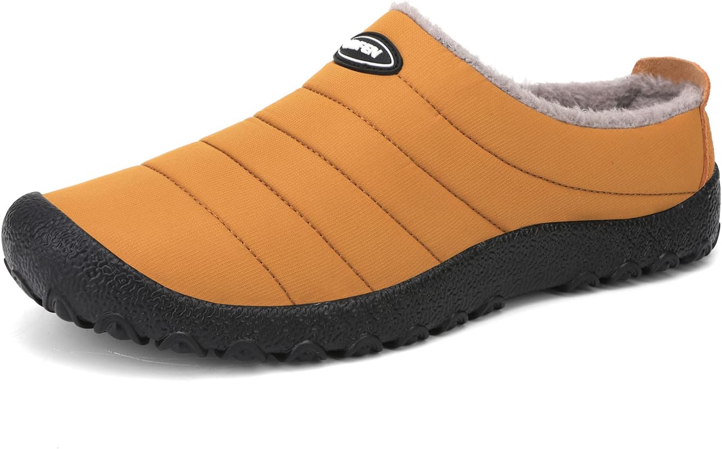 UBFEN Мужские и женские зимние теплые тапочки с пушистой плюшевой подкладкой, домашние и уличные, с противоскользящей резиновой подошвой, желтый
UBFEN Мужские и женские зимние теплые тапочки с пушистой плюшевой подкладкой, домашние и уличные, с противоскользящей резиновой подошвой, желтый