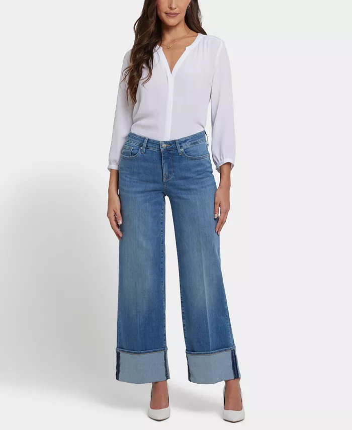 Женские джинсы Teresa с широкими штанинами и манжетами NYDJ, синий
Женские джинсы Teresa с широкими штанинами и манжетами NYDJ, синий