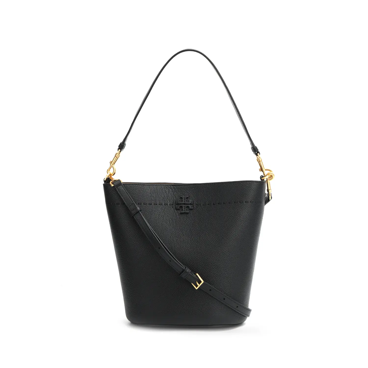TORY BURCH Сумка-ведро Макгроу Литчи из зерновой кожи через плечо женская черная
TORY BURCH Сумка-ведро Макгроу Литчи из зерновой кожи через плечо женская черная