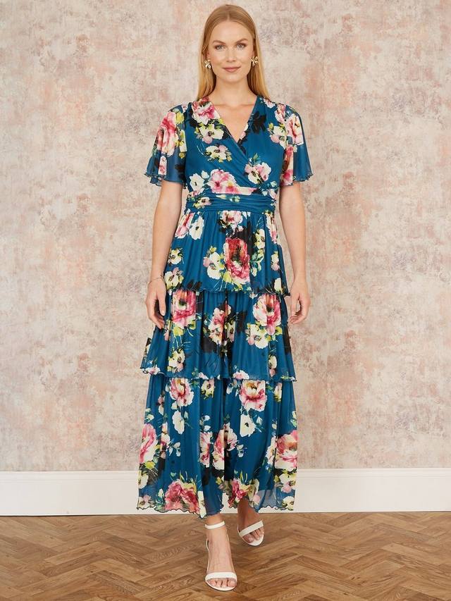 Многоярусное макси-платье из цветочной сетки Yumi, зеленый
Многоярусное макси-платье из цветочной сетки Yumi, зеленый